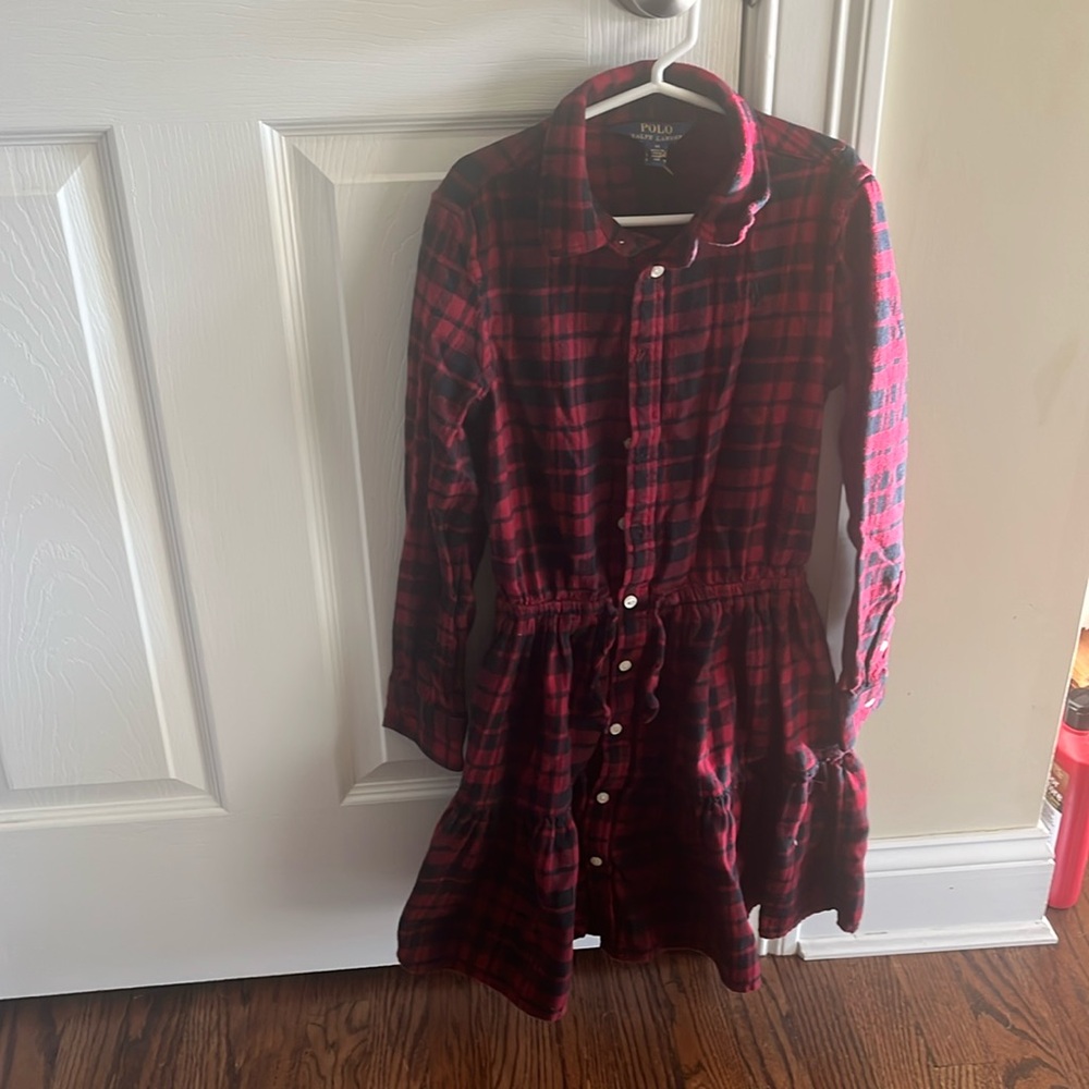 Polo Ralph Lauren girls, black and red dress size 10
